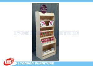 Quality White Natural Pine Wooden Display Stands wholesale