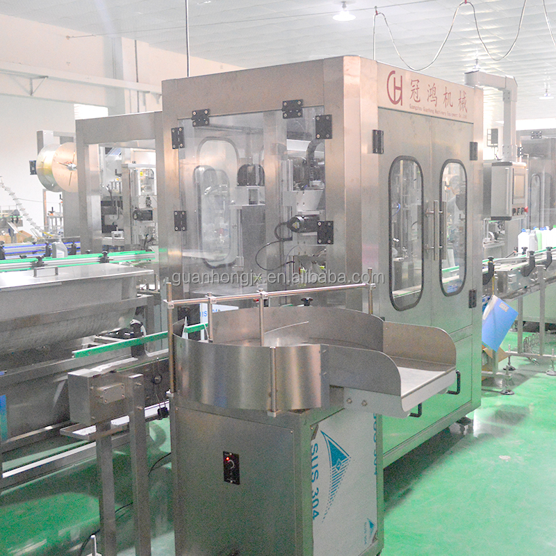 Speed Automatic Hand Sanitizer Production Line with Double Heads Filling Machine