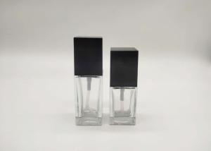 Quality ISO Label Transparent 30ml 50ml Glass Cosmetic Bottles wholesale