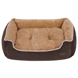 Quality Brown Dog Bed Inner Cushion , Dog Basket Cushions Non Skid Rubber Dots Base wholesale