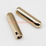 jiayang light gold screw type metal aglets for shoelace