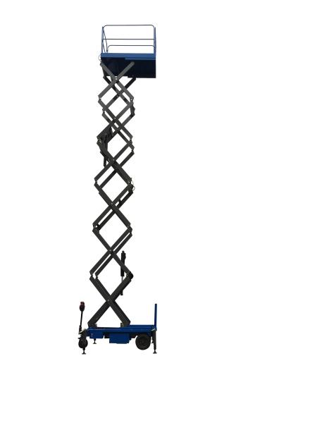 3Kw with 450Kg Loading Reaching Height 12m Motorized Scissor Lift