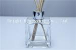 clear perfume glass bottle with knob lid