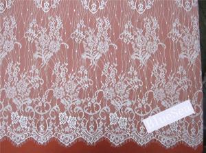 Quality Green Environmental Protection Eyelash Lace Fabric for Wedding Dress wholesale