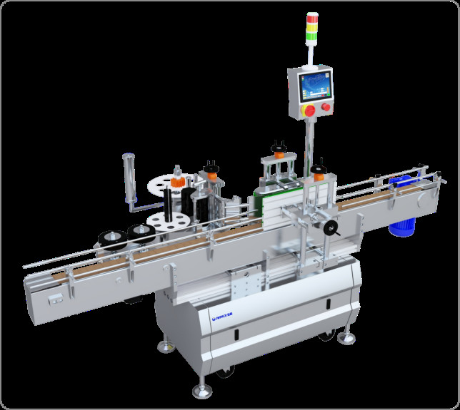 6000pcs H Fully Automatic Sticker Labeling Machine for disinfectant hand sanitizer gel