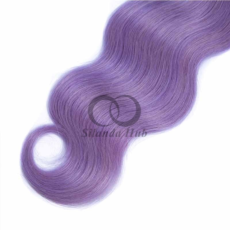 #T1B/Purple Body Wave Remy Human Hair Bundles Sew In Weave Bundles Brazilian Bundle Deals