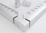 Aluminum Alloy Metal Tile Trims Interior Decoration Square Tile Edge Corner