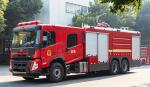 Volvo Dry Chemical Powder Combined Fire Fighting Truck Specialized Vehicle China