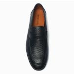 OEM ODM Genuine Durable Navy Blue Leather Dress Shoes