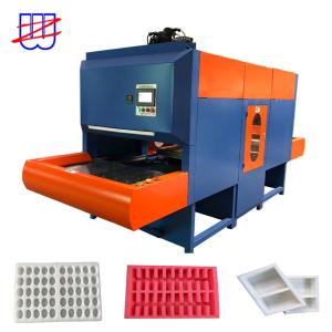 Quality 10 s/once 50 Hz Double Station EPE PE Polyethylene Foam Sheet Fully Automatic Feeder Heating Bonding Machine wholesale