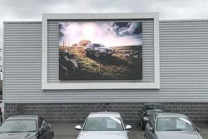 Quality 8mm Pixel Pitch Outdoor Advertising LED Billboard , Small Outdoor Fixed LED Display wholesale