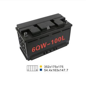 Quality 88AH 680A 6 Qw 100L Start And Stop Car Battery 350*175*190mm For Agricultural Machine wholesale