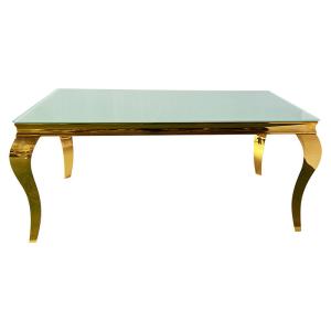 Quality Simple Style SS 201 Marble Stone Dining Table Restaurant Hotel Furniture wholesale