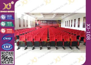 Quality Movable Folded Church Furniture Chairs Electrostatic Spraying Feet Floor Mounted wholesale