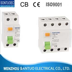 Quality Electronic or magnetic STID-125 Series RCCB 4p 400v Residual Current Circuit Breaker wholesale