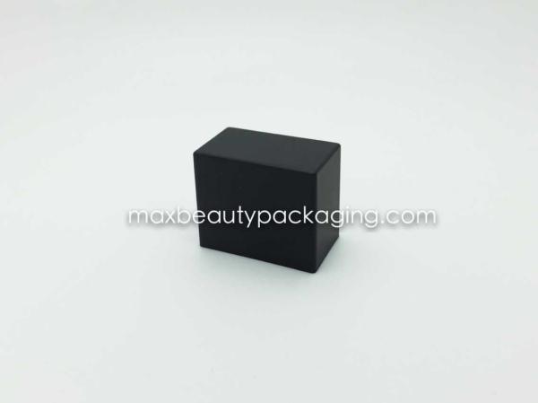 N-2056 UV coating matte black square nail polish cap nail polish packaging