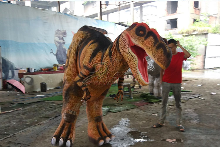 Sillicon Rubber Soft Skin Realistic Dinosaur Costume Handmade Life Size