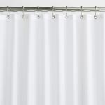 White Wholesale PEVA Plastic Waterproof Thick Bathroom Shower Curtains With