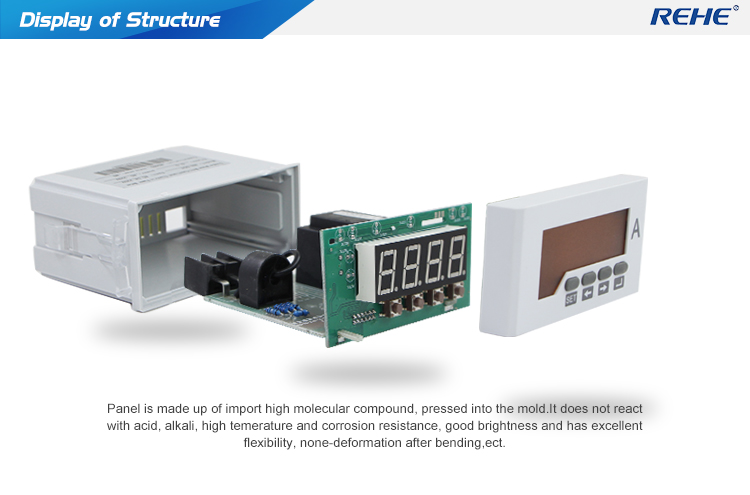 New single phase AC/DC Ammeter with 48*96mm