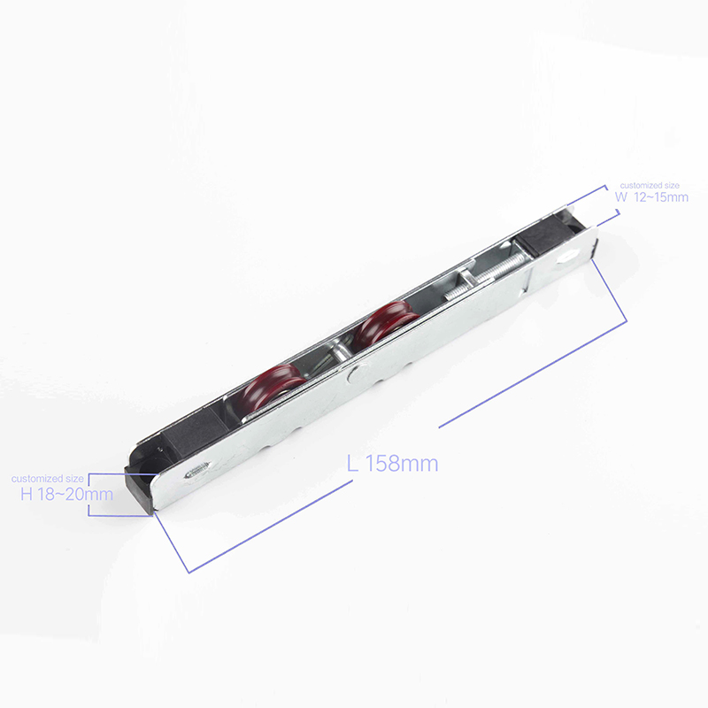 18mm Height Iron External Frame Nylon Bearing UPVC Sliding Door Window Strip Pulley
