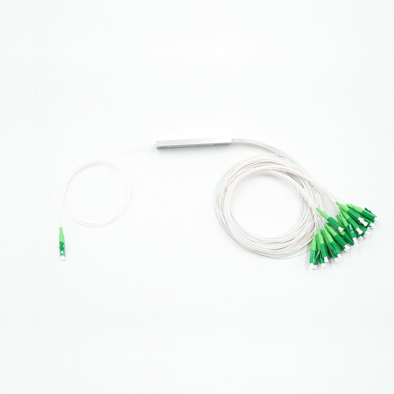 0.9mm Steel Tube Fiber Optic Splitter 1x32 With LC APC Connector