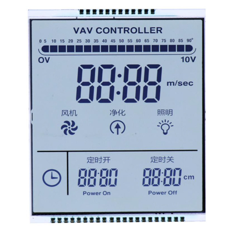 Customized TN HTN Monochrome LCD Display Screen For Electricity Meters