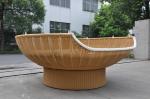 Durable Discount Rattan Furniture 7PCS Rattan Hanging Chair / Daybed With Round