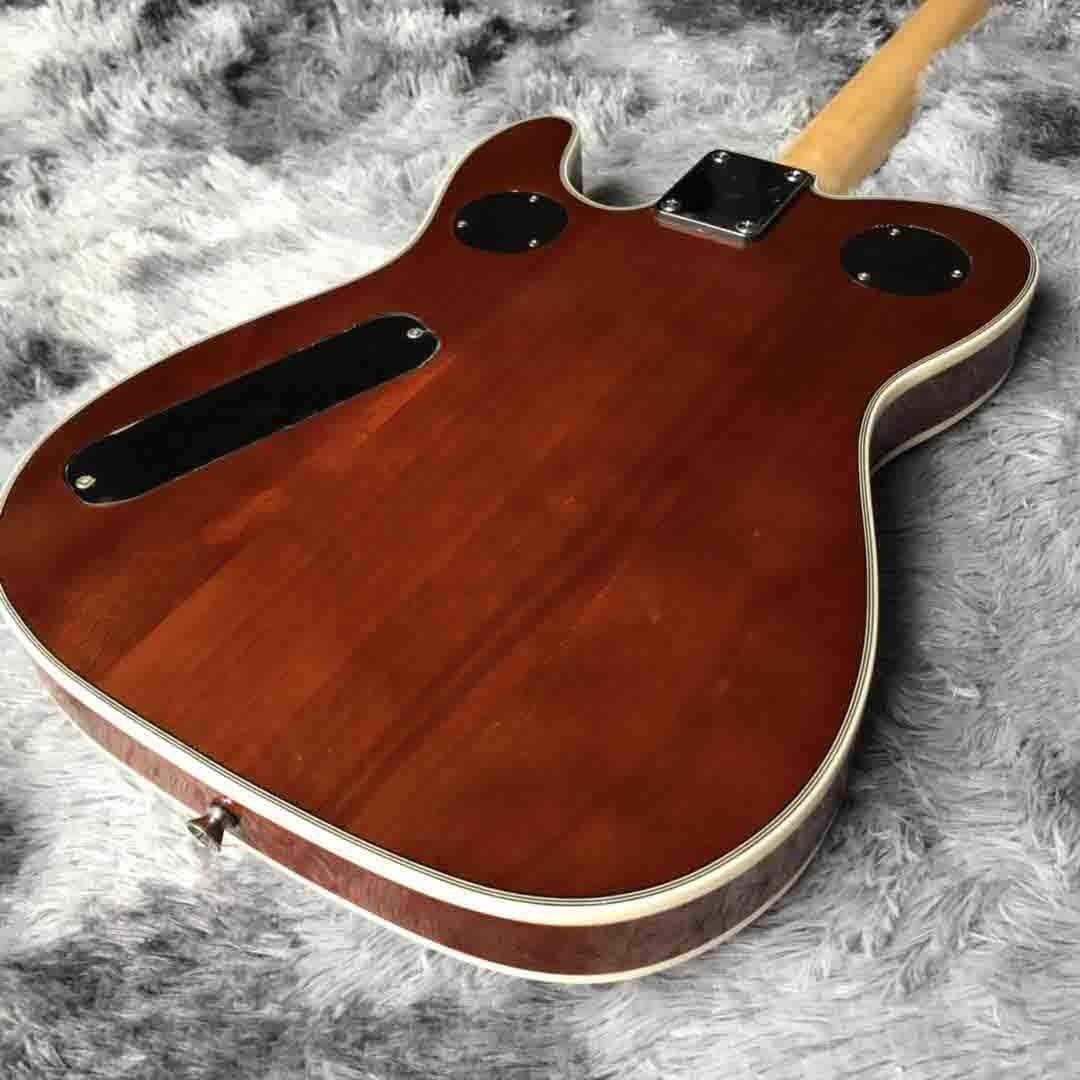 2020 Grand Special F Hole TELE P90 Pickuo Electric Guitar Quilted Maple Abalone Inlay Bigsby