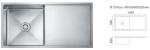 Single Bowl 81cm Kitchen Sinks Custom Commercial Stainless Sink Plate Type