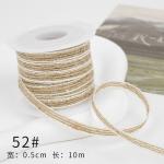 Christmas Brown Burlap Ribbon 5mm-45mm Wired Burlap Ribbon