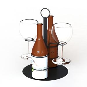 Quality Party Drinking Set Holder Metal Wine Glass Display Stand Welded wholesale