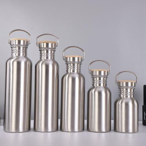 350ml 500ml 600ml Oem Odm Single Wall Stainless Steel Water Bottle BPA Free