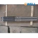 85mm Conical Co Rotating Twin Screw Extruder Mixing Melting