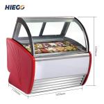 310l 390l Gelato Dipping Case Popsicle Stick Cabinet Air Cooling