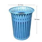 Large Outdoor Trash Cans , 36 Gallon Trash Bin With Galvanized Steel Liner