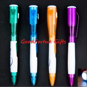 Quality Plastic Multifunction Ballpoint Pen With Torch And LED Light Business Gift wholesale