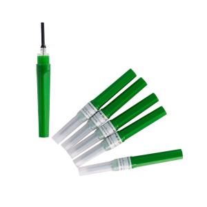 Quality Disposable Sterile Multi Sample Blood Collection Needle 22G 1 Inch Green Color wholesale