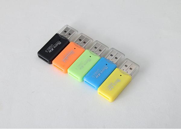 Cheap 4.8 X 2 X 0.6cm Portable Card Reader USB 2.0 For SD SDHC Memory Card 2gb 4gb 8gb for sale