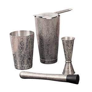 Quality 5 Piece Cocktail Maker Set Stainless Steel For Home Bar Party wholesale
