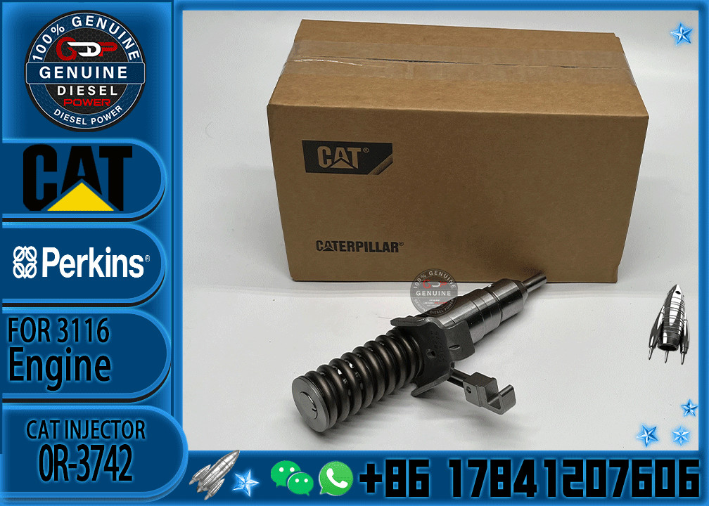 Excavator Common Rail E320L S6K Engine Injector 20R-2056 7E-8729 Fuel Injection Nozzle 7E-9585
