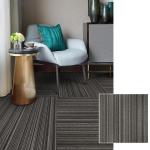 Fashion Block Stripe Commercial Floor Mat 50*50cm Ballroom Conference Room