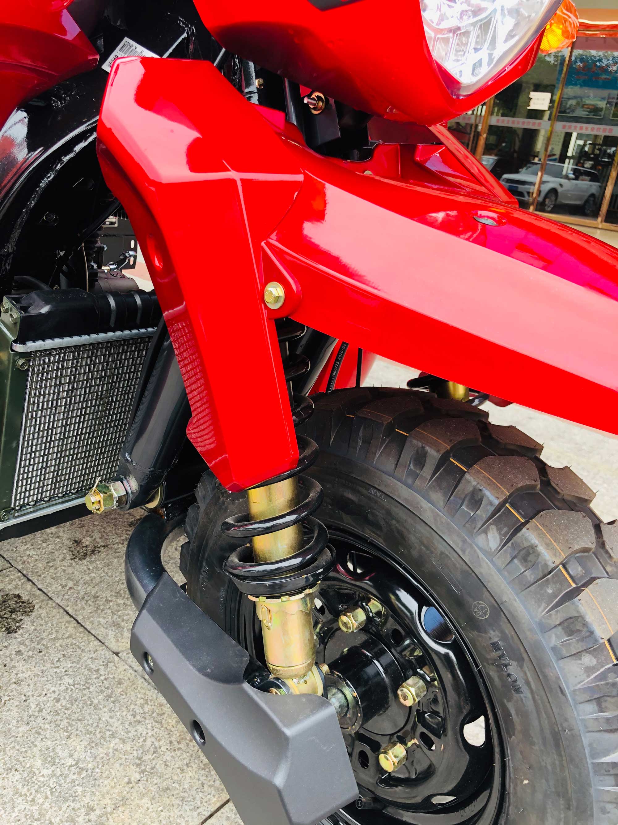 DAYANG 2021 Model Motorized Tricycle 250 CC Gasoline Cargo Tricycle RUITENG Red 28 A
