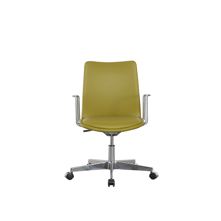 Mid Back Yellow Hotel Desk Chairs Luxury Executive Chair BIFMA Odm