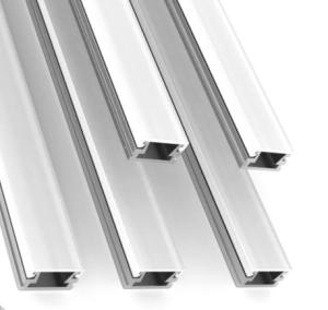 Quality H7.5mm LED Strip Aluminium Profile PC Frosted ROHS Extrusion Process wholesale
