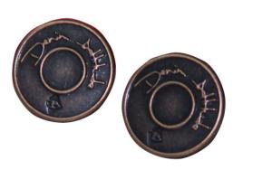Quality Oil Painting Zamak Custom Clothing Buttons Zinc Alloy , Flat / 3D wholesale