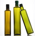 Body Material Glass Olive Oil Bottle Dark Green Round Oil Glass Bottle with