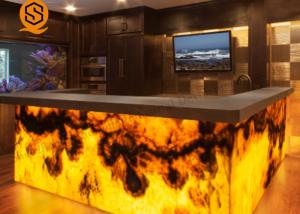 Quality Led Artificial Stone Bar Counter Anti Pollution Size Customized wholesale