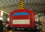 Firetruck Commercial Bounce House Quadruple Stitching , Inflatable Jumping