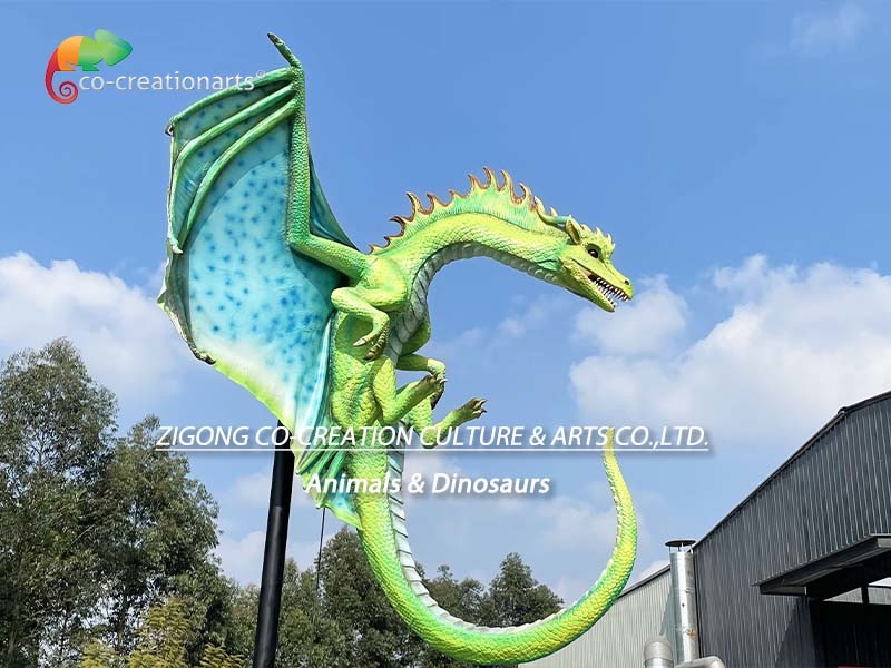 Customizable Animatronic Dragons Theme Park Animatronics Anting Aging