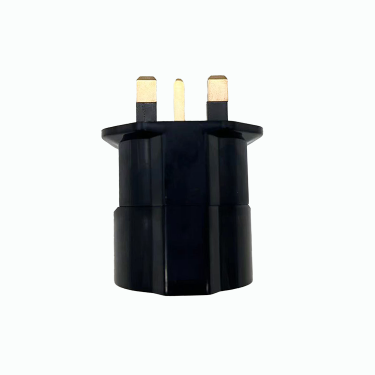 General-Purpose Adapter UK 3 Pin Plug with Fuse to EU Socket 2pin and Earth Contact CE Certified